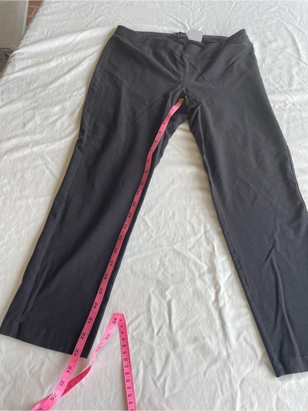 🖤 Eileen Fisher Petite PM Black Knit Pull On Pants Minimalist Career Chic